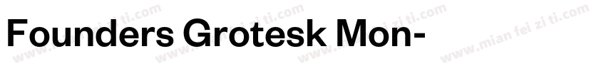 Founders Grotesk Mon字体转换